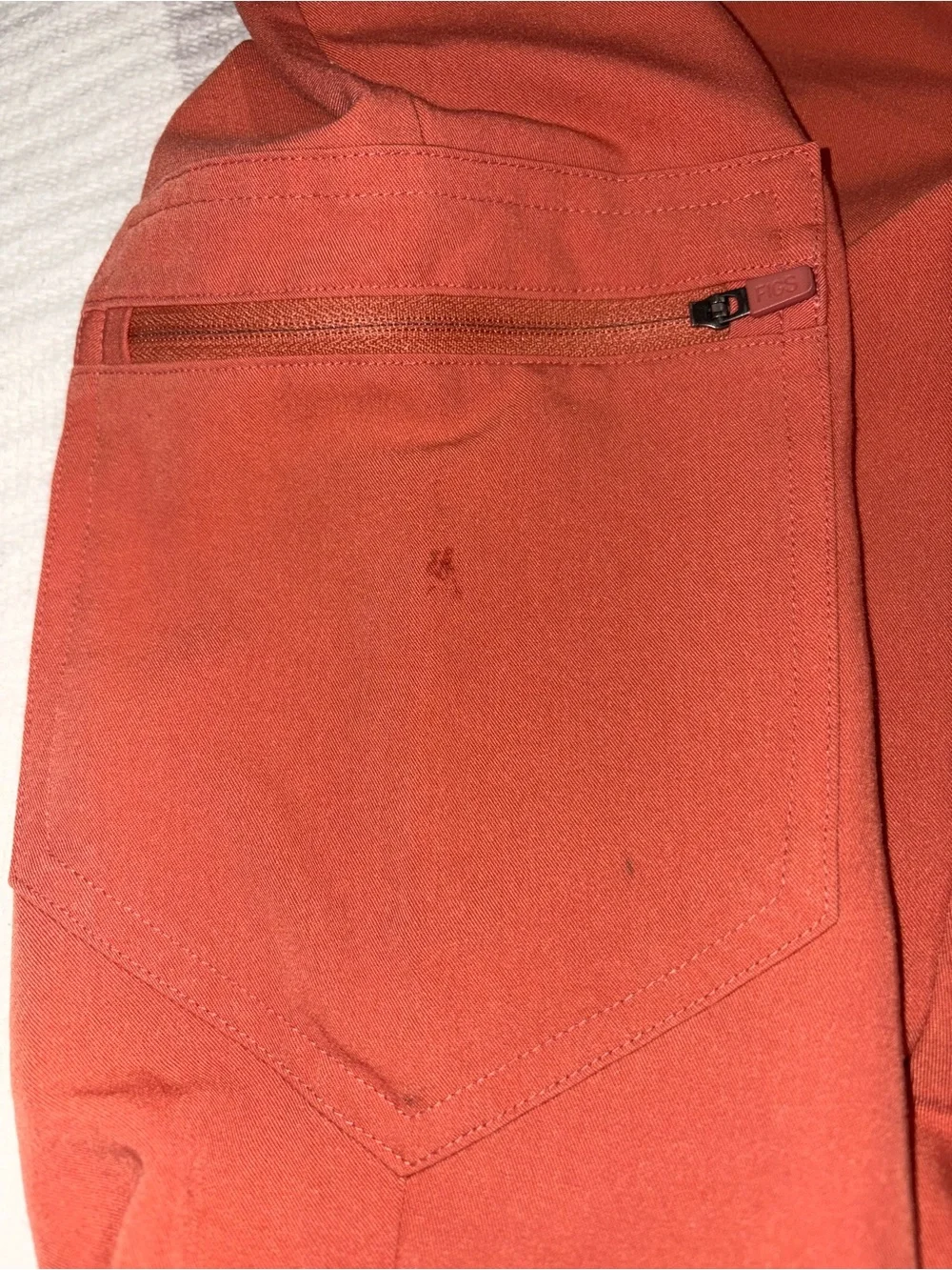 Figs Terracotta Orange Matching Scrub Top and Joggers Set